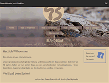 Tablet Screenshot of island-boas.de